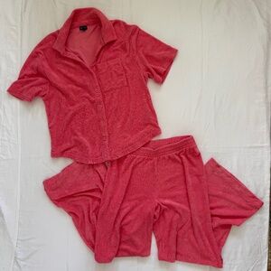 GAP BODY CORAL TERRYCLOTH SET - Women Medium
